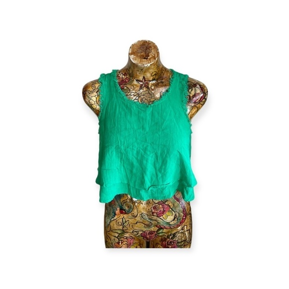 Altar'd State green crop top sleeveless medium - Picture 2 of 8